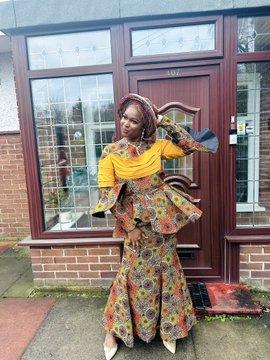 Ankara & Kente Print Peplum Asoebi | Nigerian Diaspora Wedding Guest Style UK | OutfitLibrary
