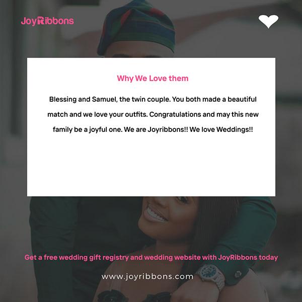 JoyRibbons is top gift registry site in Nigeria. Couples getting married in Nigeria today can receive gift on their wishlist, see RSVP and share their wedding information with their loved ones using JoyRibbons. We are the company that will do everything and anything for love