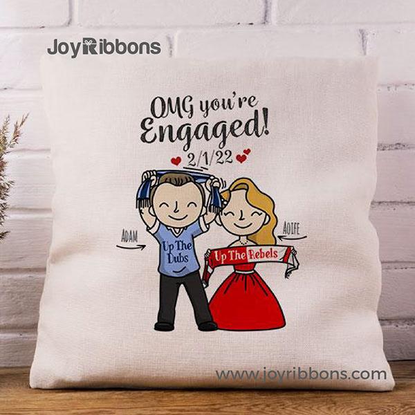 OMG You’re En-GAA-Ged Cushion