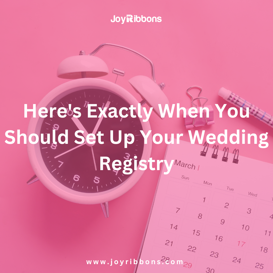 When You Should Set Up Your Wedding Registry