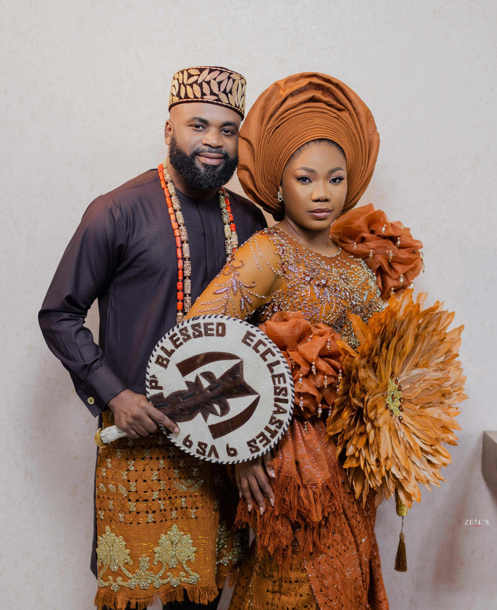 Mercy Chinwo & Pastor Blessed’s Traditional Wedding Was All Shades of Beautiful | See Photos