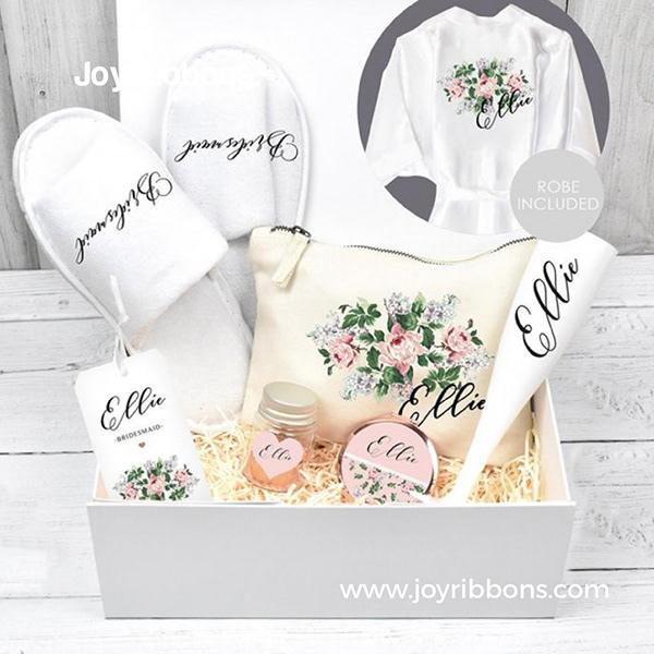 Personaliseded Filled Bridesmaid Gift Box