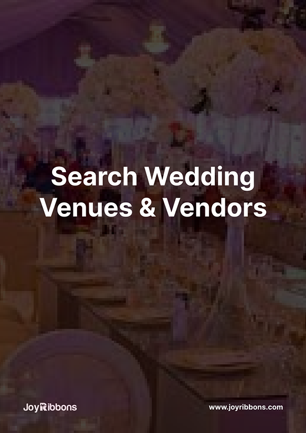 search wedding venues and vendors with JoyRibbons. We are the only wedding company in Nigeria
