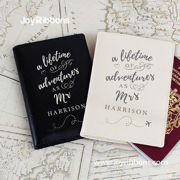 Personalised Lifetime Of Adventure Couples Passport Set