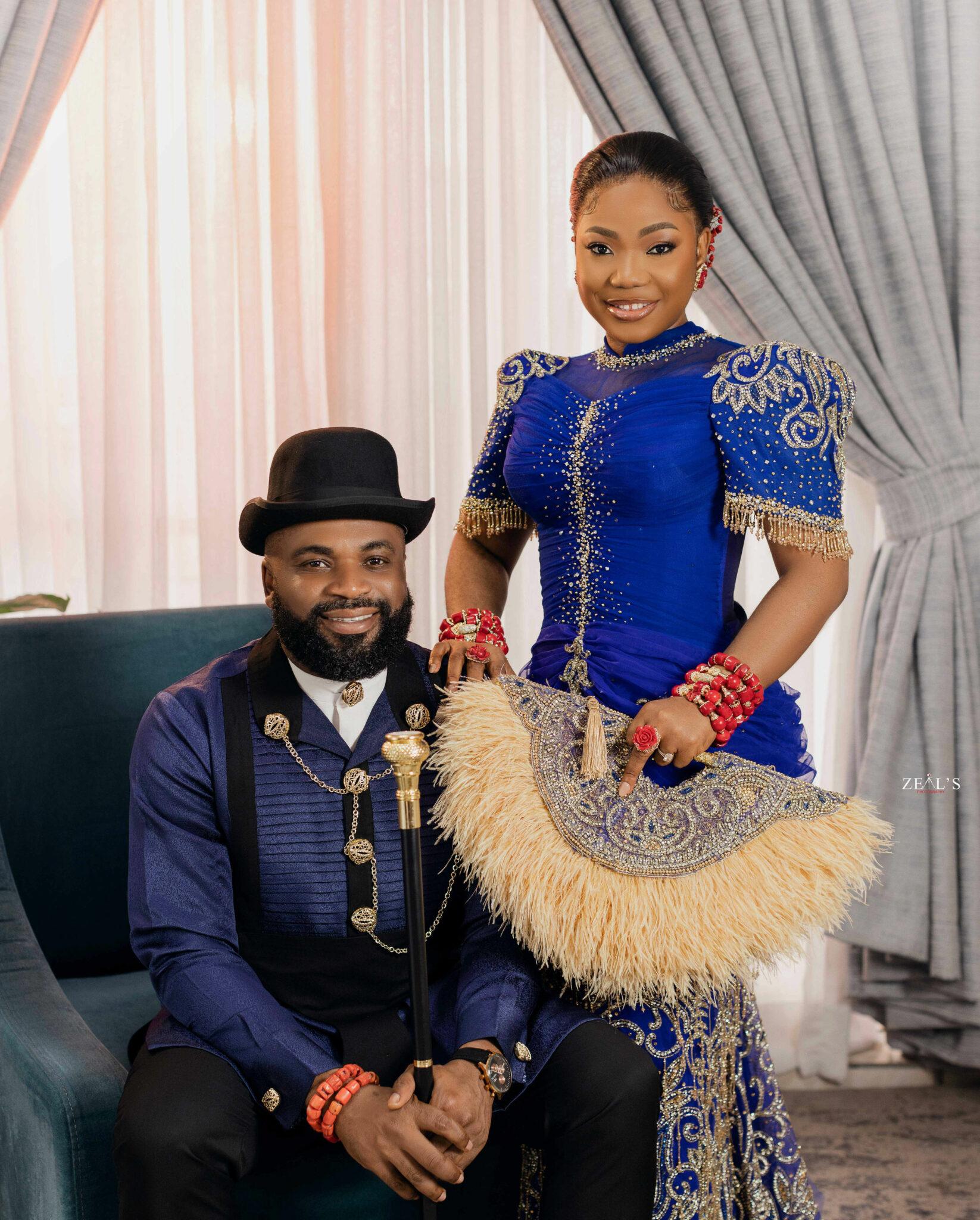 Mercy Chinwo & Pastor Blessed’s Traditional Wedding Was All Shades of Beautiful | See Photos - Image 9
