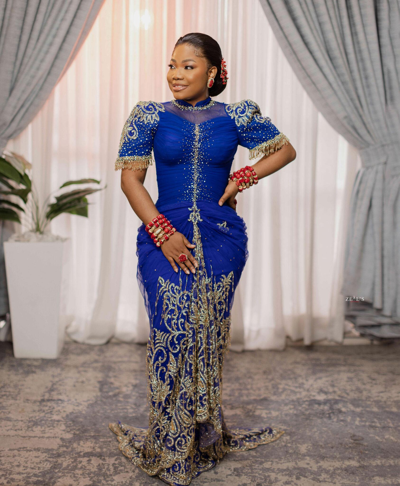 Mercy Chinwo & Pastor Blessed’s Traditional Wedding Was All Shades of Beautiful | See Photos - Image 8